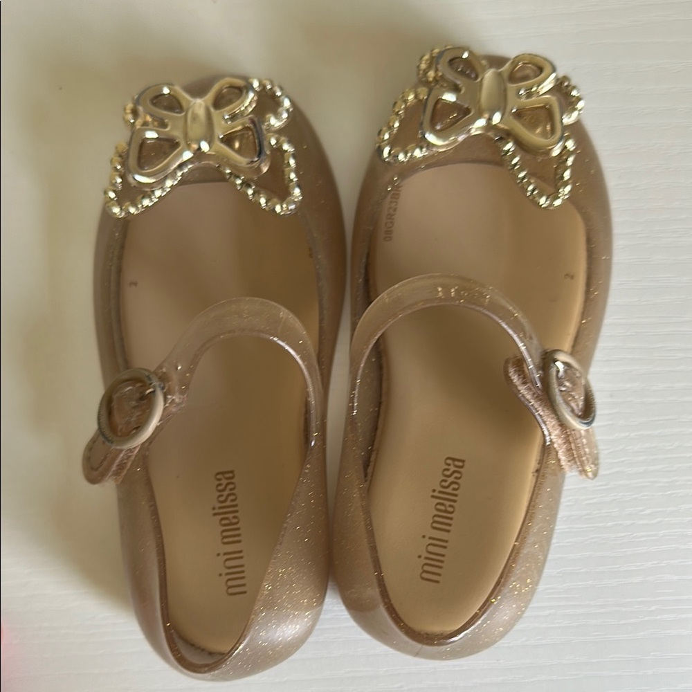 Mini Melissa Gold Kids Shoes